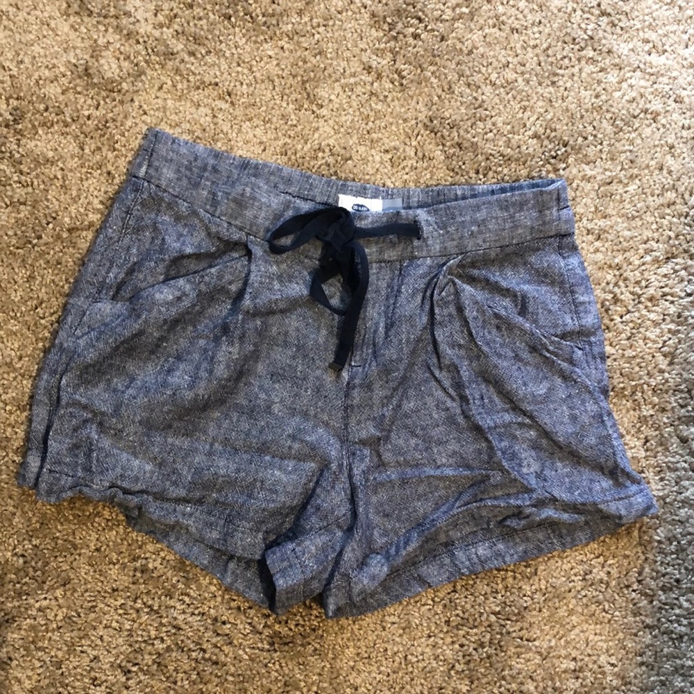 Blue linen old navy shorts